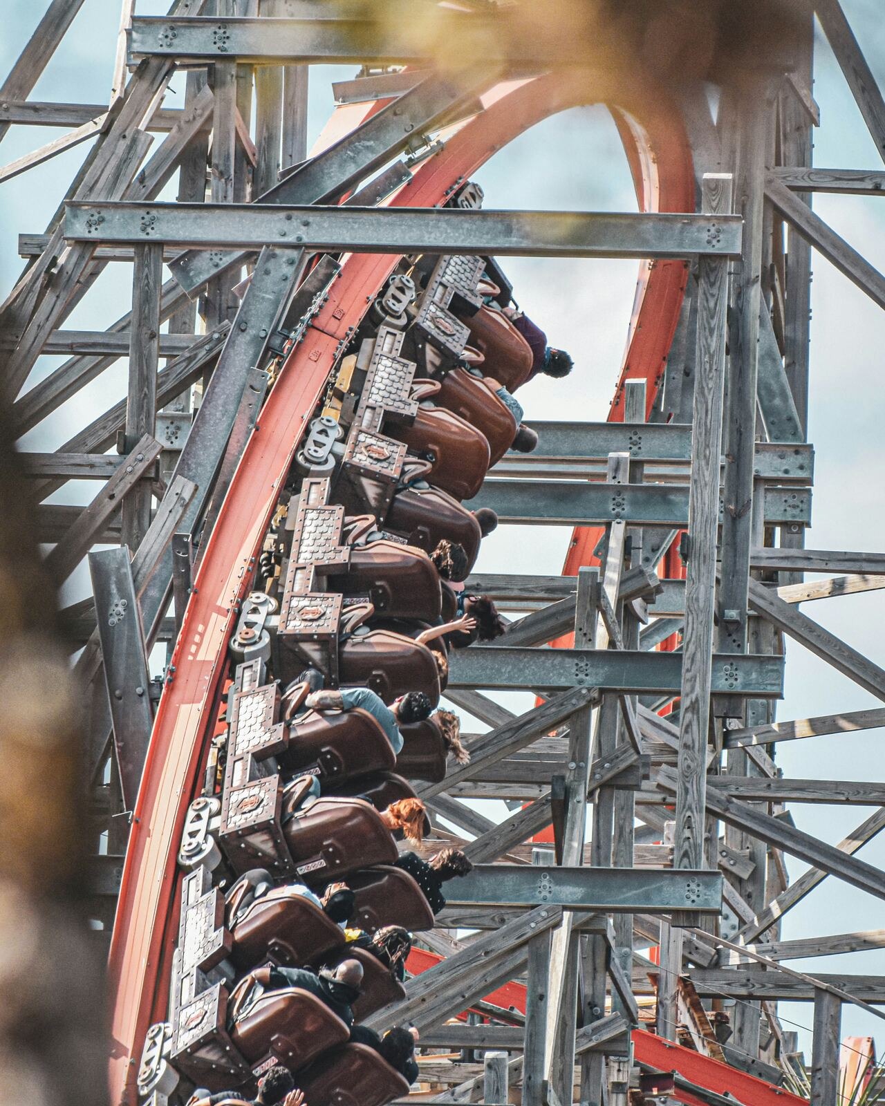 Roller coaster riders representing nearby day trips